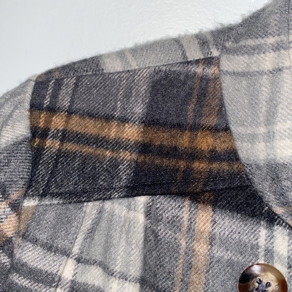 Worthington Double Breasted Plaid Cropped Jacket Size Large - Picture 6 of 16